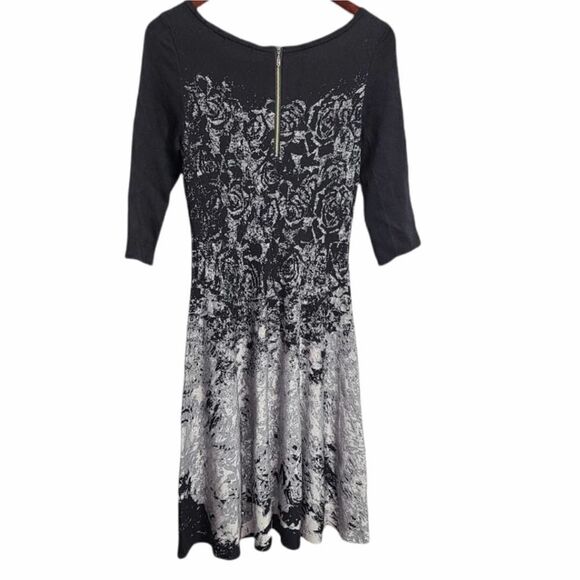 NWOT NIC+ZOE Midi A-line 3/4 Sleeve Dress Size XS - Picture 2 of 5